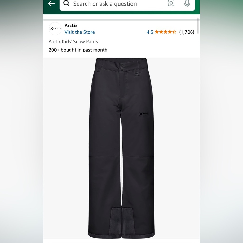 Like New Arctix Snow Pants